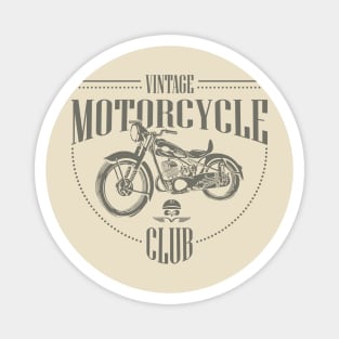 Vintage Motorcycle Club T-Shirt – Classic Biker Ride Design Magnet